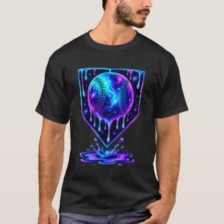 T-shirt Baseball Drip Glace Garçons Joueur de Baseball Cos