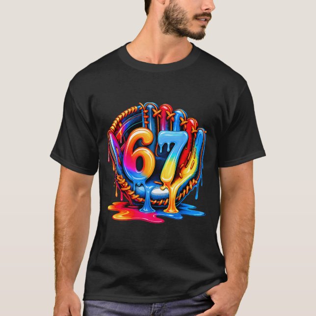 T-shirt Baseball Drip Ice Cream 67 Baseball Lifestyle 101  (Devant)