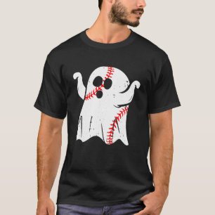 T-shirt Baseball Fantôme Trick Or Treat Drôle Halloween