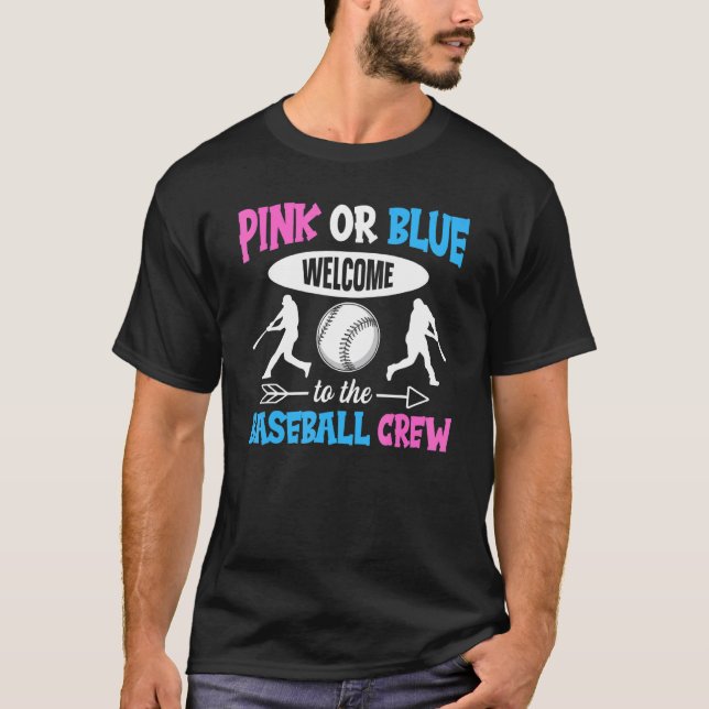 T-shirt Baseball Gender Reveal Quote for a Baseball   Fami (Devant)
