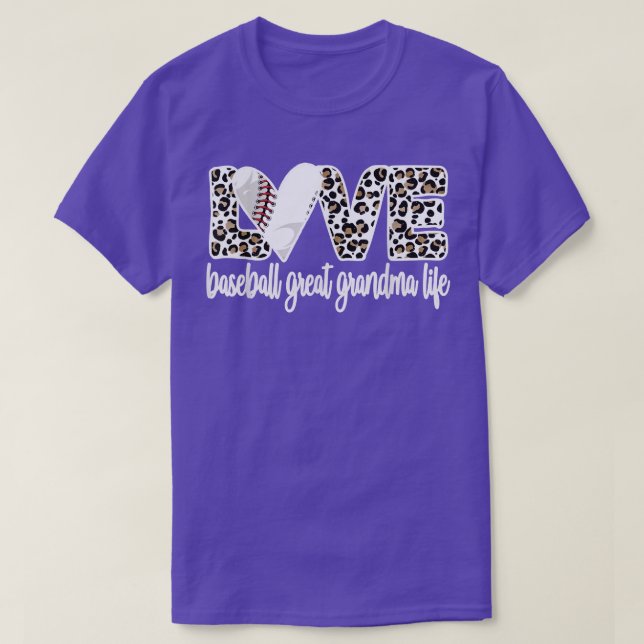 T-shirt Baseball grand grand grand-mère vie baseball grand (Design devant)
