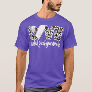 T-shirt Baseball grand grand grand-mère vie baseball grand