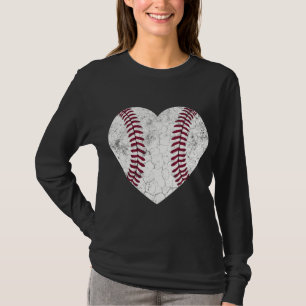 T-shirt Baseball Heart Fun Maman Papa Hommes Femmes SOFTBA
