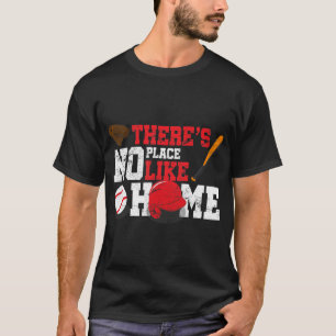 T-shirt Baseball Il n'y a pas d'endroit comme la maison Ba