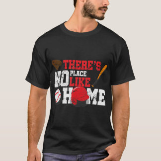T-shirt Baseball Il n'y a pas d'endroit comme la maison Ba