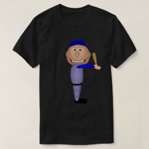 T-shirt Baseball Johnny (Batteur Bleu)