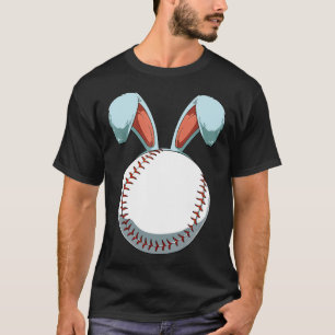 T-shirt Baseball Jour de Pâques Bunny Ears Rabbit Baseball