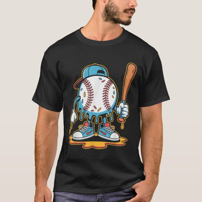 T-shirt Baseball Lifestyle 101 Tee Youth Baseball Drip Ice (Devant)