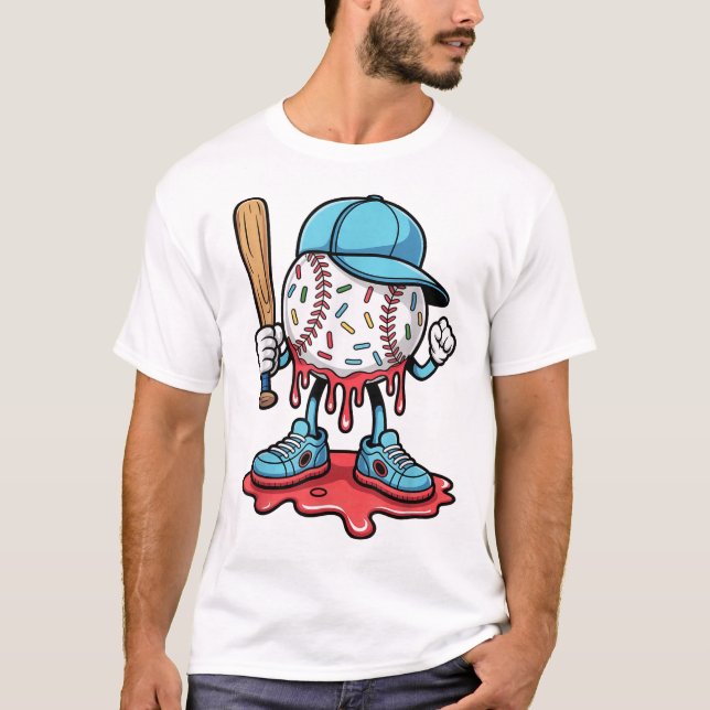 T-shirt Baseball Lifestyle 101 Vêtements Jeunes Baseball (Devant)