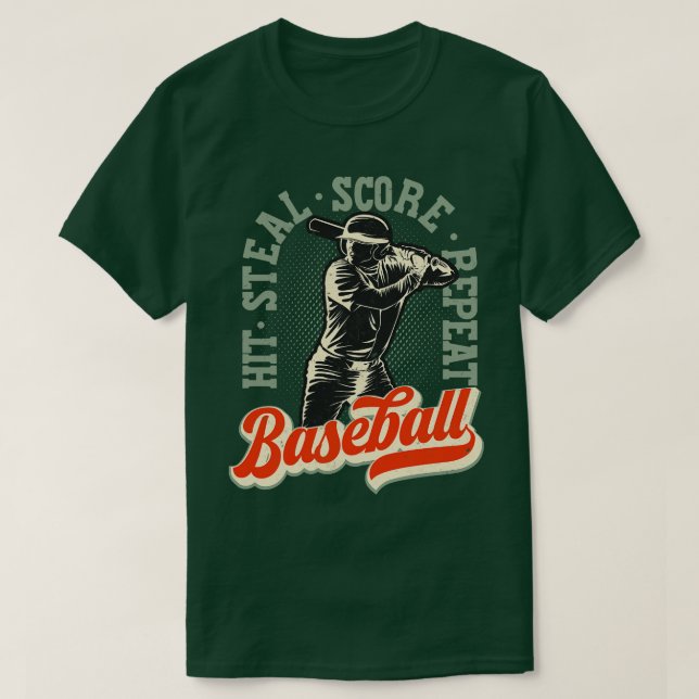 T-shirt Baseball Lover Vintage Retro (Design devant)