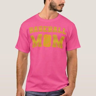 T-shirt Baseball Maman Gold V4