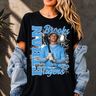 T-shirt Baseball Maman Joueur personnalisé Bootleg sport 9