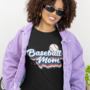 T-shirt Baseball Maman Style Rétro