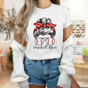 T-shirt Baseball Maman Tee - shirt Femmes Baseball T Chemi