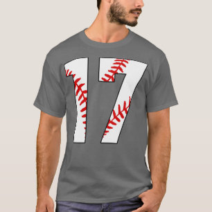 T-shirt Baseball Numéro 17 17 Baseball Jersey Favorite Pl