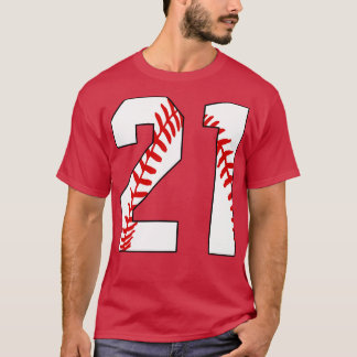 T-shirt Baseball Numéro 21 21 Jersey De Baseball Favorite