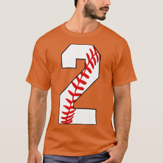 T-shirt Baseball Numéro 2 2 Jersey de baseball favori Joue