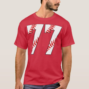 T-shirt Baseball Numéro 77 77 Baseball Jersey Favorite Pl
