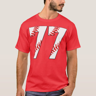 T-shirt Baseball Numéro 77 77 Baseball Jersey Favorite Pl