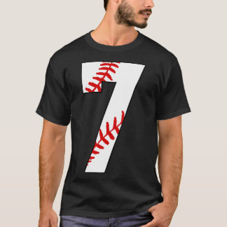 T-shirt Baseball Numéro 7 7 Baseball Jersey Favori Jouer