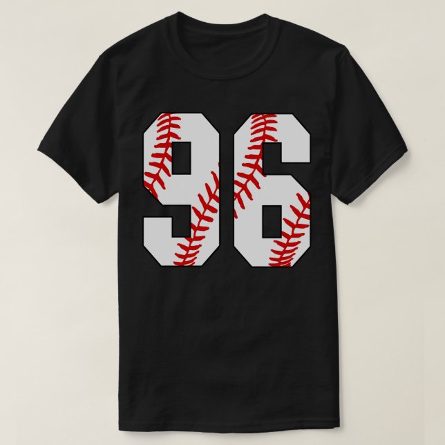 T-shirt Baseball Numéro 96 96 Baseball Jersey Favorite Pl (Design devant)