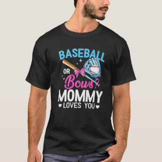T-shirt Baseball Ou Bows Maman Vous Aime Sexe Révéler