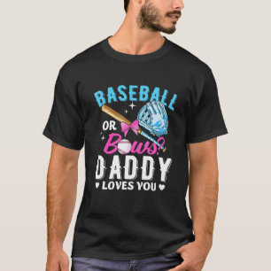 T-shirt Baseball Ou Bows Papa T'Aime Genre Reveillez Pin