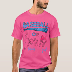 T-shirt Baseball Ou Bows Sexe Révéler Une Idée De Fête Pou