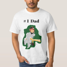 T - Shirt: Baseball Player # 1 Vater T-Shirt