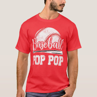 T-shirt Baseball Pop Pop Joueur de Baseball Jour de Match
