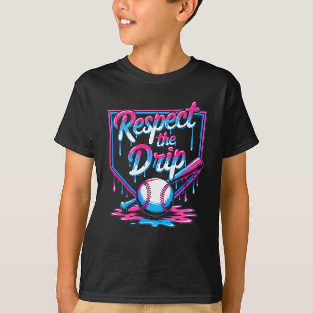 T-shirt Baseball Pour Garçons Crème Ice Driam Les Jeunes R (Devant)