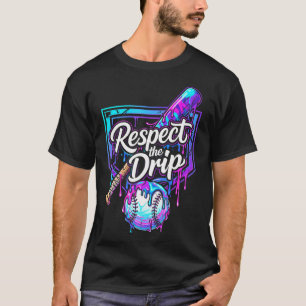 T-shirt Baseball Respect The Drip Glaces Boys Jeunesse