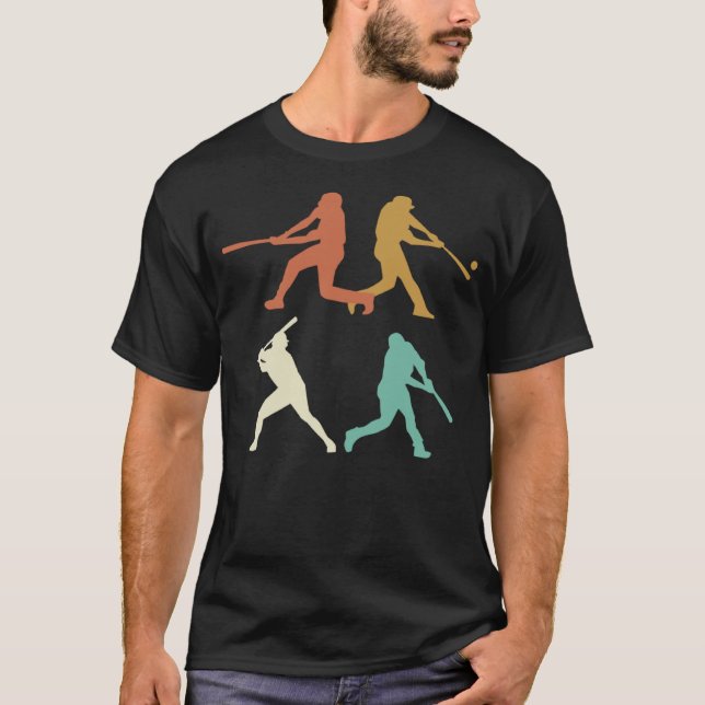 T-shirt Baseball rétro (Devant)