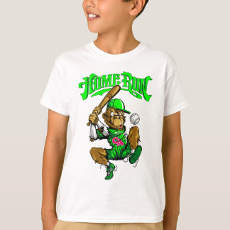 T-shirt Baseball Singe Coup de Circuit