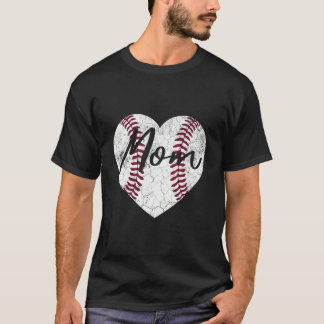 T-shirt Baseball Softball Elle Maman Fête Des Mères