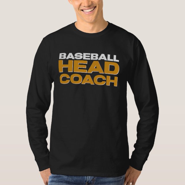 T-shirt Baseball Team Head Coach (Devant)
