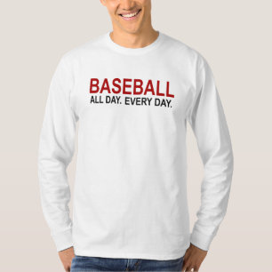 T-shirt Baseball Toute La Journée Tous Les Jours