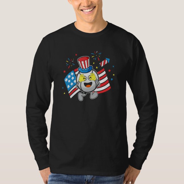 T-shirt Baseball Uncle Sam Griddy Dance  4th of July (Devant)