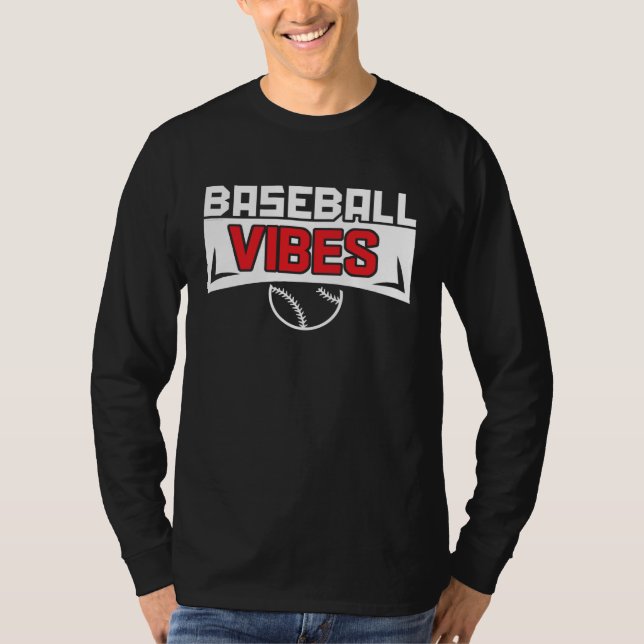 T-shirt Baseball Vibes Baseball Coach Pitcher Batter Catch (Devant)