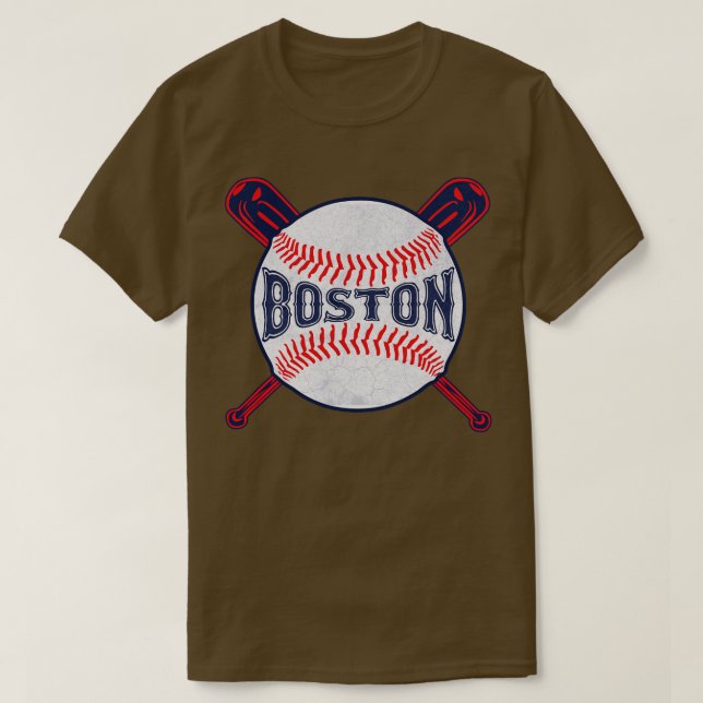 T-shirt Baseball vintage de Boston (Design devant)