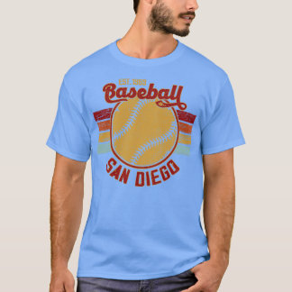 T-shirt Baseball vintage Retro San Diego Est 1969