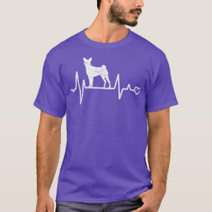 T-shirt Basenji dog owner funny pet loverHEARTBEAT art