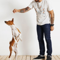Basenji têtu Tricks Humour Drôle Chien Rouge