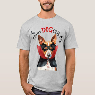T-shirt Basenji Vampire Chien drôle Halloween