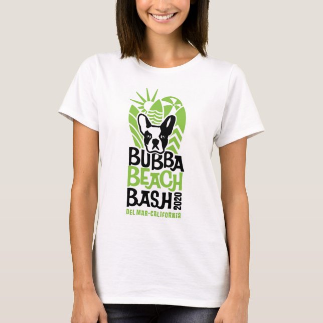 T-SHIRT BASH DE PLAGE DE BUBBA 2020 POUR LES FEMMES (Devant)