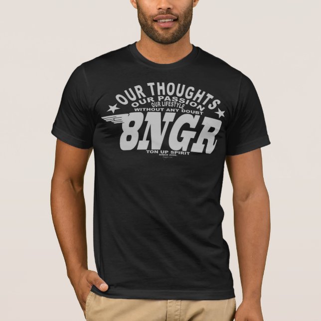T-shirt Basic 8ngr black (Devant)