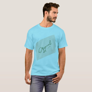T-shirt basic bleu Horizon pour hommes Original 1