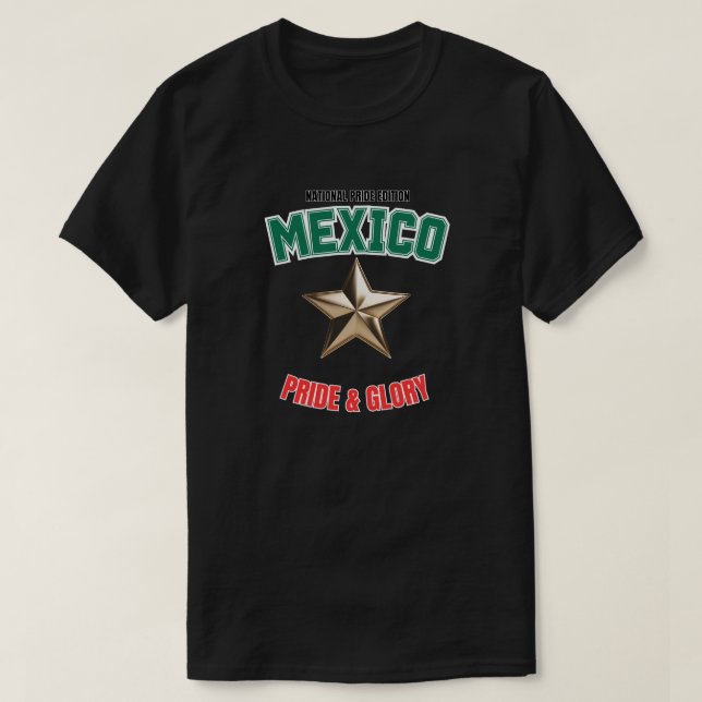 T-Shirt Basic Dark Mexico National Pride Edition (Design devant)