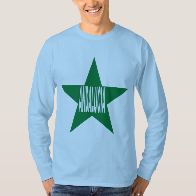 T-shirt basique bleu ciel  ANDALUCIA   ETOILE (Devant)