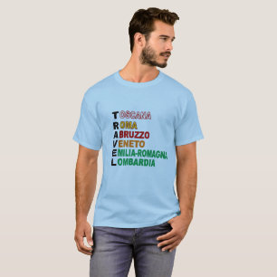 T-shirt basique bleu ciel  TRAVEL  ITALIE